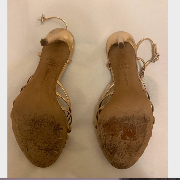 Tabitha Simmons Jazz Sandals; Rose Gold, Sz 37.5 - Picture 5 of 5